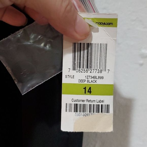 INC Black Straight Leg Pants Size 14 - Picture 10 of 10